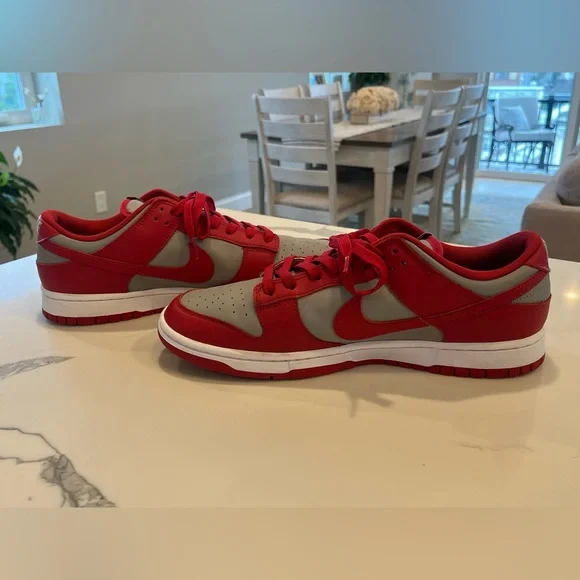 Nike UNLV Dunk Low Retro Sneakers Grey / White / Red  Men’s 11.5 - Picture 7 of 16